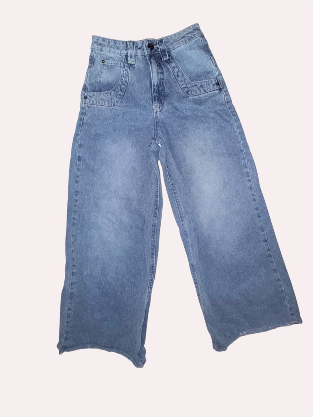 A.LAB Analog Blue Rave Baggy Y2K Skater Jeans - Picture 5 of 9